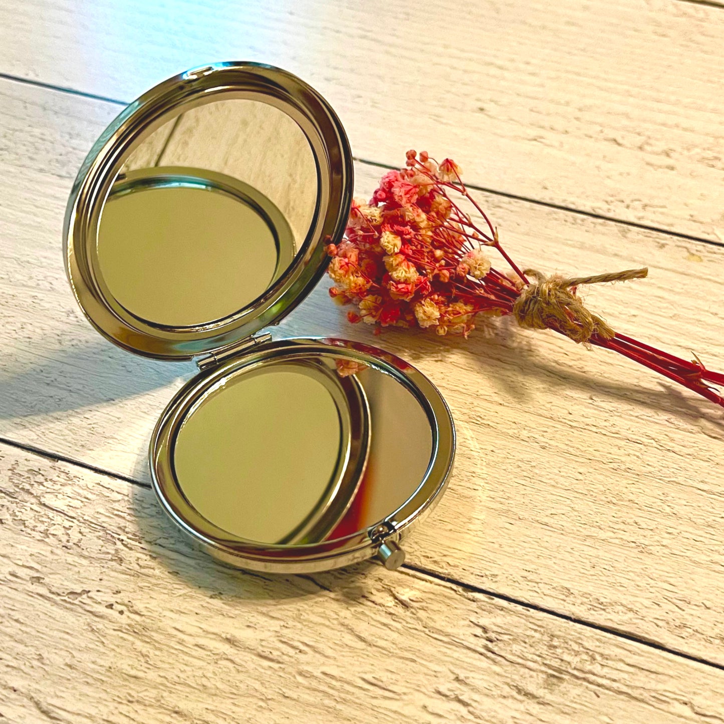 Red Phoenix Handheld Mirror