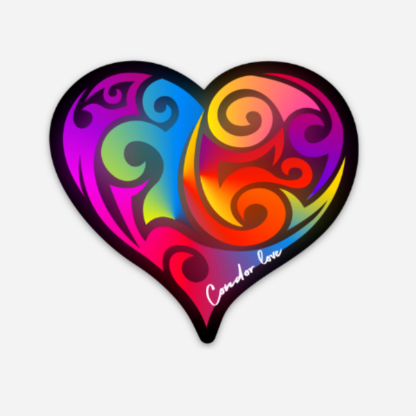 Condor Love Sticker – Red Phoenix Shop